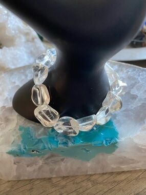 Genuine Crystal Quartz Bracelet Wear for Positive Healing Energy Unisex
